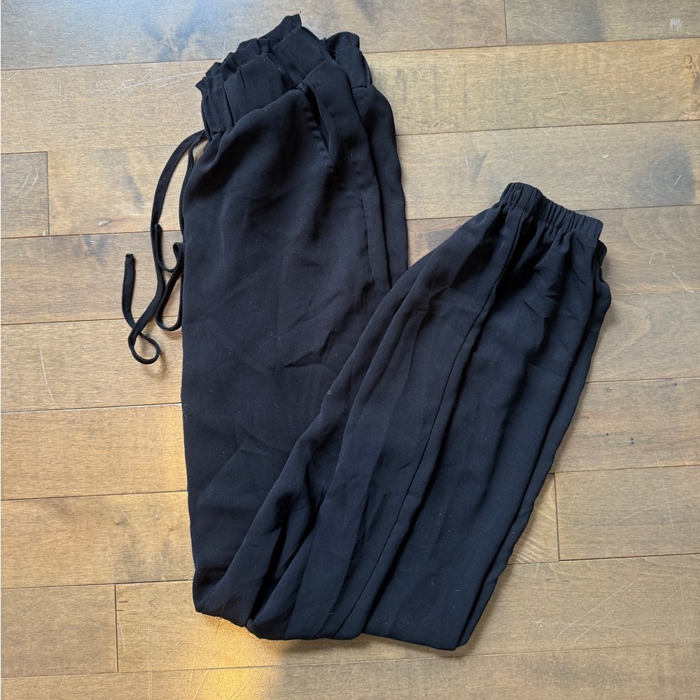 SHEIN Black Dressy Jogger Pants